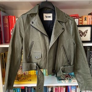 Acne Studios Mape Petite AW12 lambskin leather moto jacket